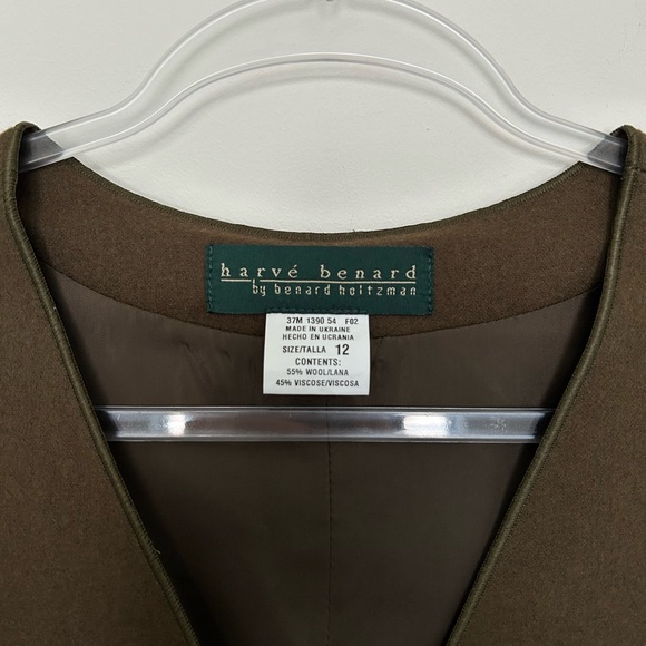 Vintage Harvé Bernard Jumper Dress - Wool Blend - Size 12 - NWT - Picture 2 of 7